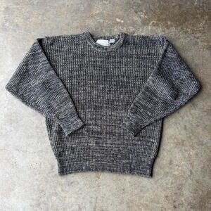 90s chunky knit brown sweater